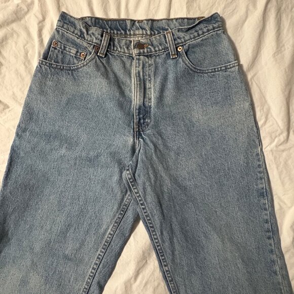 VTG 90s Levis 560 Mens Loose Fit Tapered Leg Denim Jeans Light Wash 30 X 30 - Picture 3 of 14